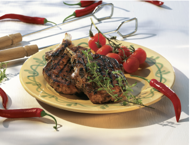 Gegrilltes Kalbskotelette